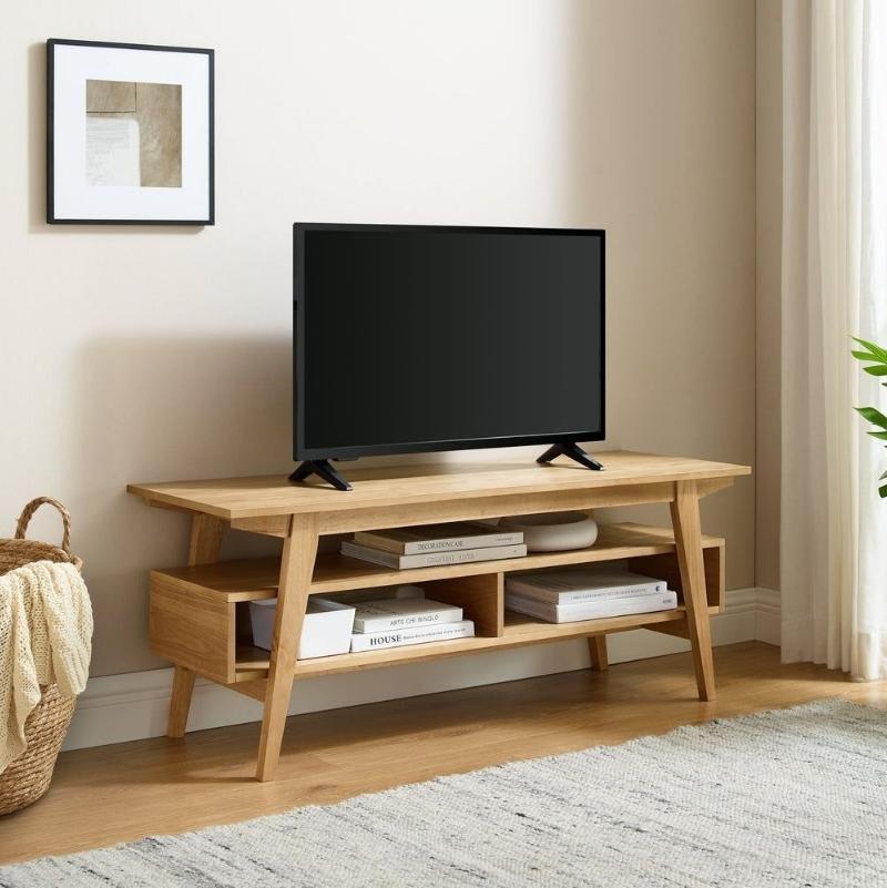 Solid Wood TV Stand - Unique Furniture Design